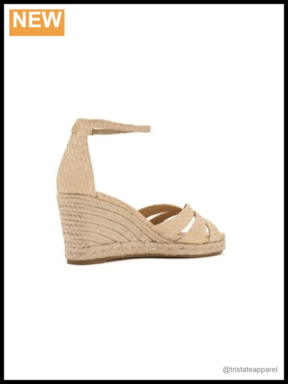 Raffia Espadrille Wedge Sandal Multi-Strap Buckle Ankle Casual Summer